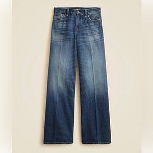 J. Crew Petite mid-rise superwide-leg jean 24P